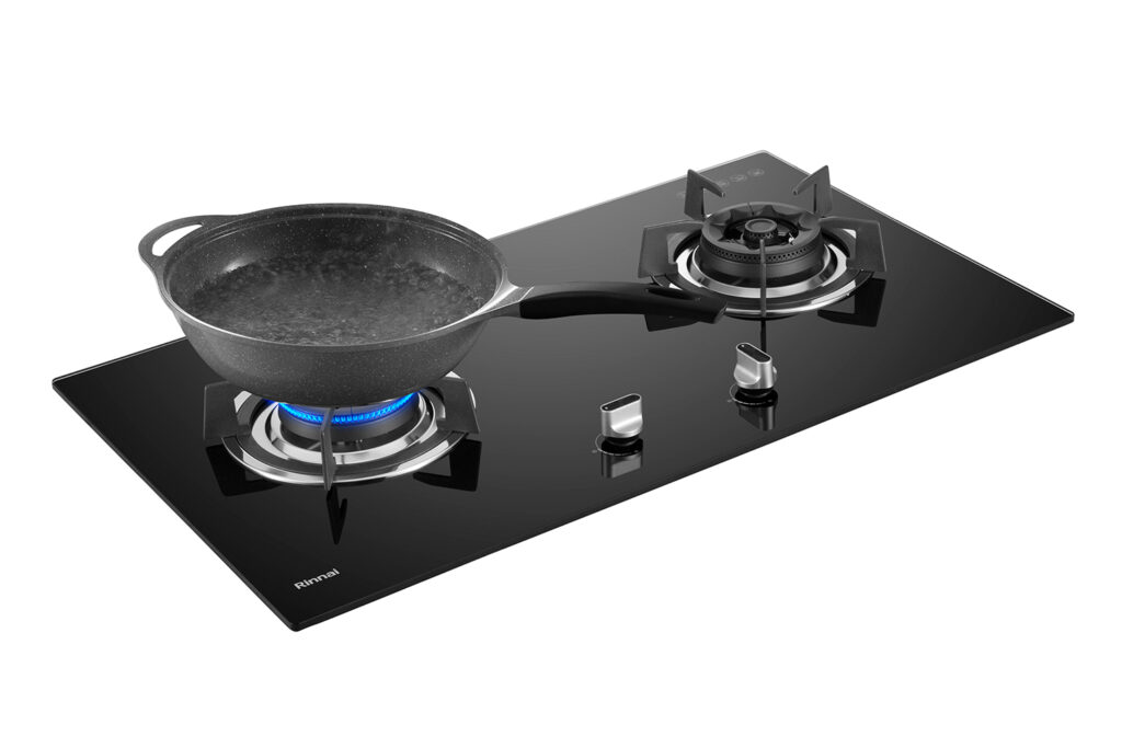 Gas Hob Builtin Glass & Stainless Steel Stove Rinnai Malaysia