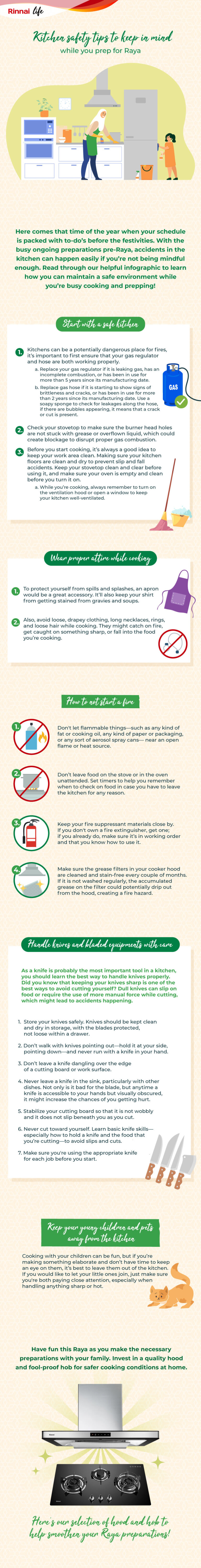 Kitchen Safety Tips (Infographic) – Rinnai Malaysia